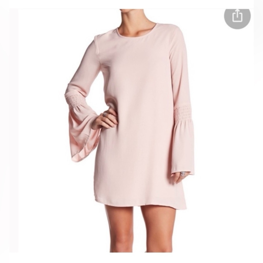 Sadie & Sage Smocked Bell Sleeve Dress NWT Medium